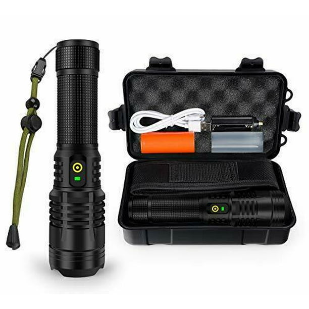 Super Bright 3000 Lumens Powerful USB Rechargeable Flashlight with 5 Modes Waterproof XHP90 Tactical Flashlight for Outdoor Camping Emergency 26650 Batteries YXQUA High Lumens Flashlight Super Bright 3000 Lumens Powerful USB Rechargeable Flashlight with 5 Modes Waterproof XHP90 Tactical Flashlight for Outdoor Camping Emergency 26650 Batteries YXQUA High Lumens Flashlight
